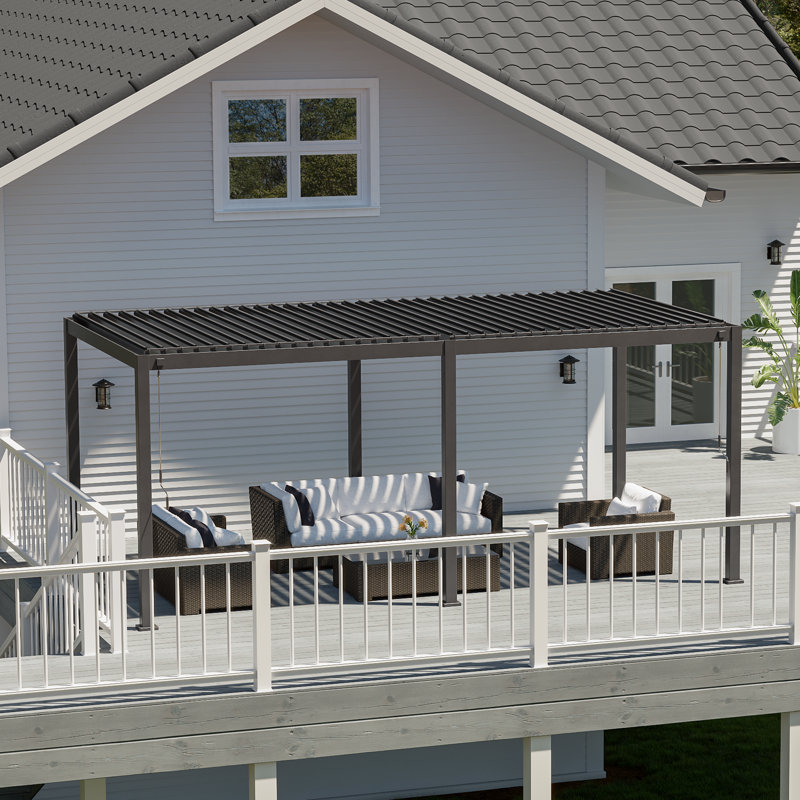 Gardesol ZT Mirador Series Louvered Aluminum Pergola Rainproof Gazebo